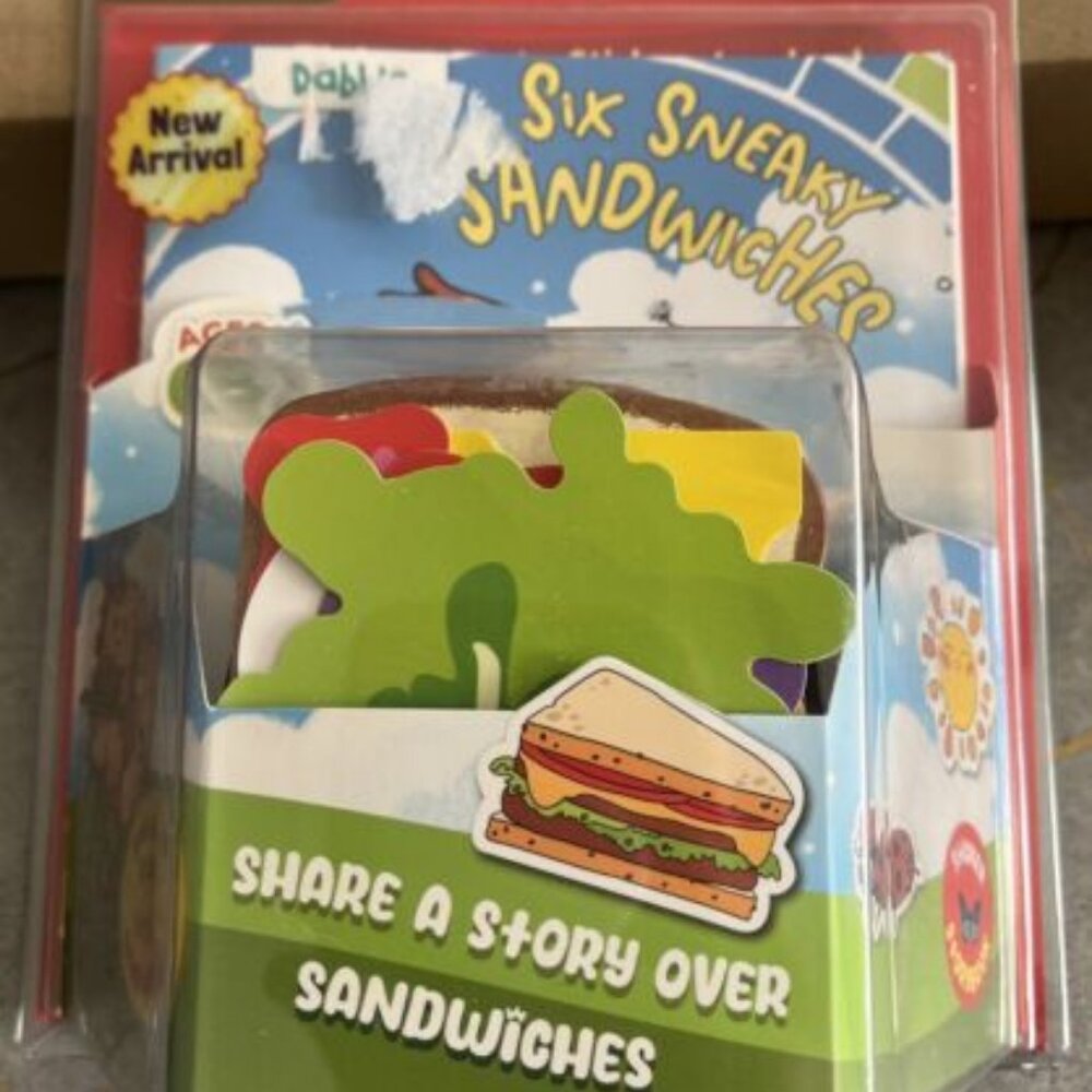 Six Sneaky Sandwiches With 2 Books-Kids Play Set-Pretend Play-Kids Ages 3-10